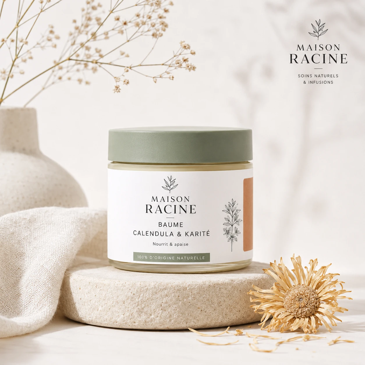 Baume Calendula et Karité Maison Racine