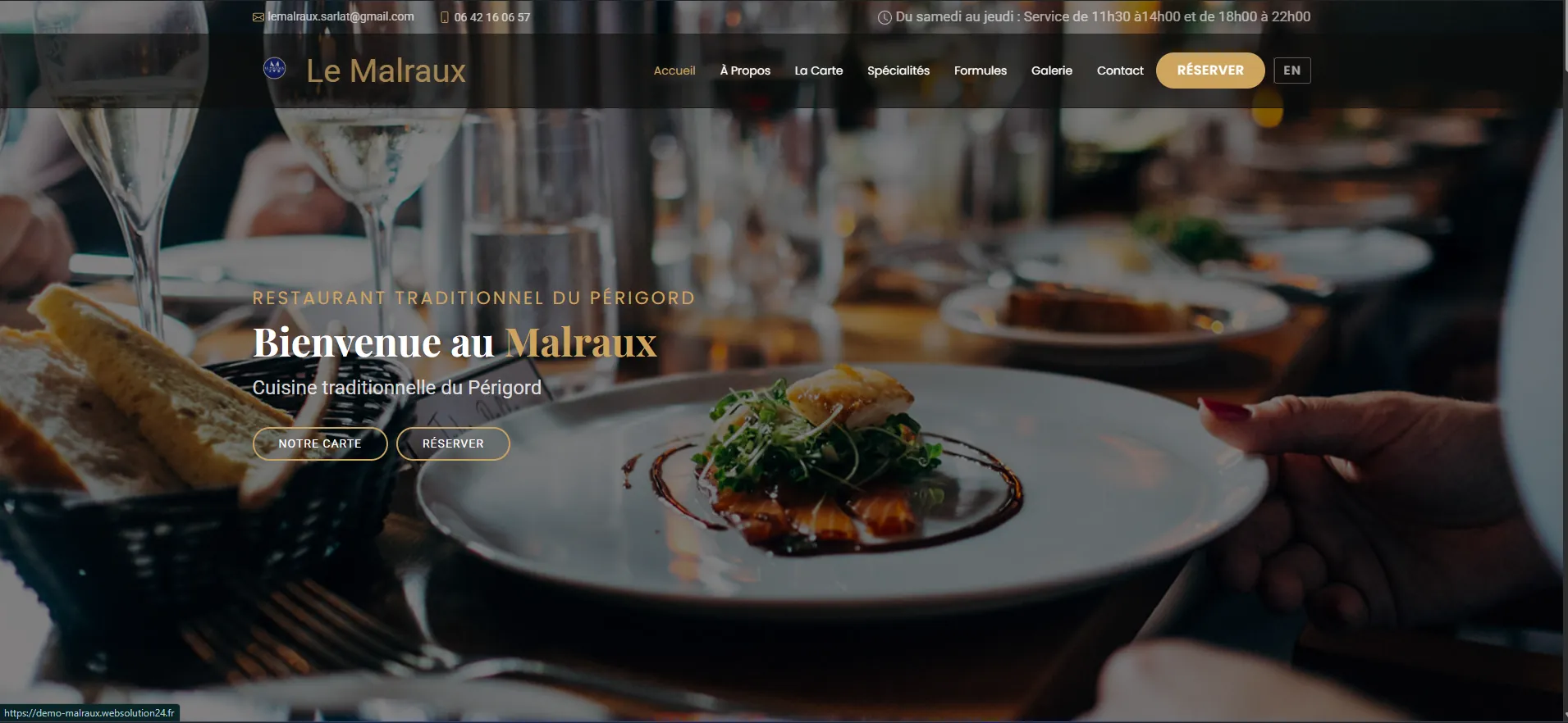 Démo Le Malraux - Restaurant premium
