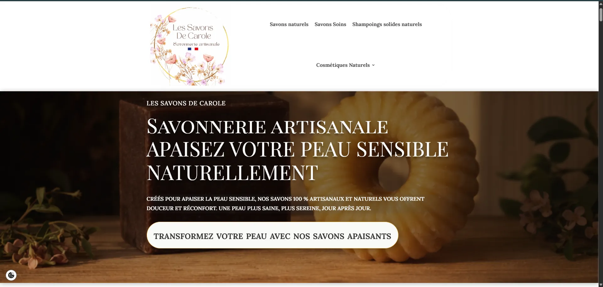 Site Les Savons de Carole - Savonnerie artisanale Bordeaux